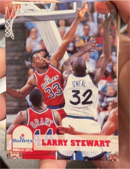 1993-94 Hoops #229 Larry Stewart — front