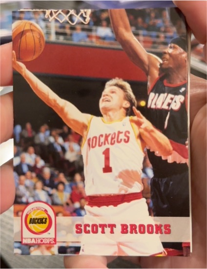 1993-94 Hoops #76 Scott Brooks — front