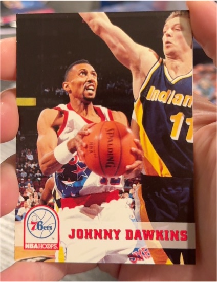 1993-94 NBA Hoops #162 Johnny Dawkins — front