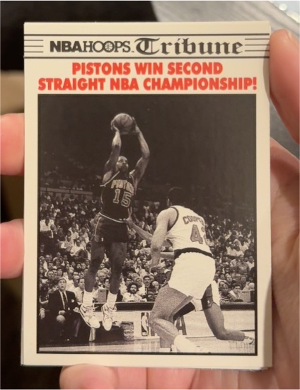 1990-91 Hoops #341 Vinnie Johnson — front