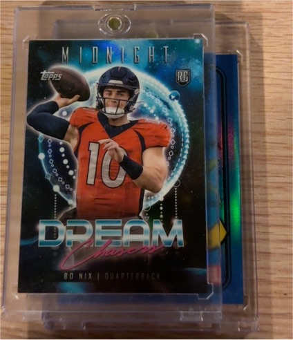 2024 Topps Midnight Dream Chasers #DC-2 Bo Nix — front