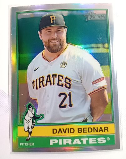 2025 Topps Heritage Chrome #401 David Bednar — front