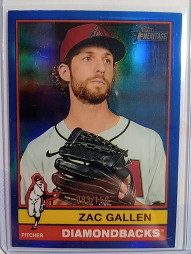 2025 Topps Heritage #450 Zac Gallen — front