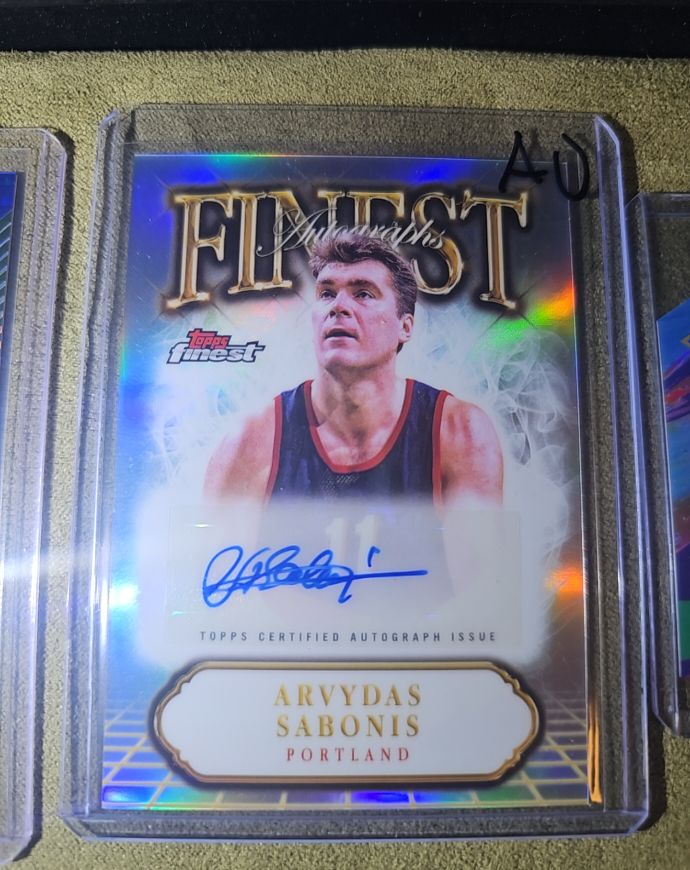 2024-25 Topps Finest Autographs #FA-ASB Arvydas Sabonis — front