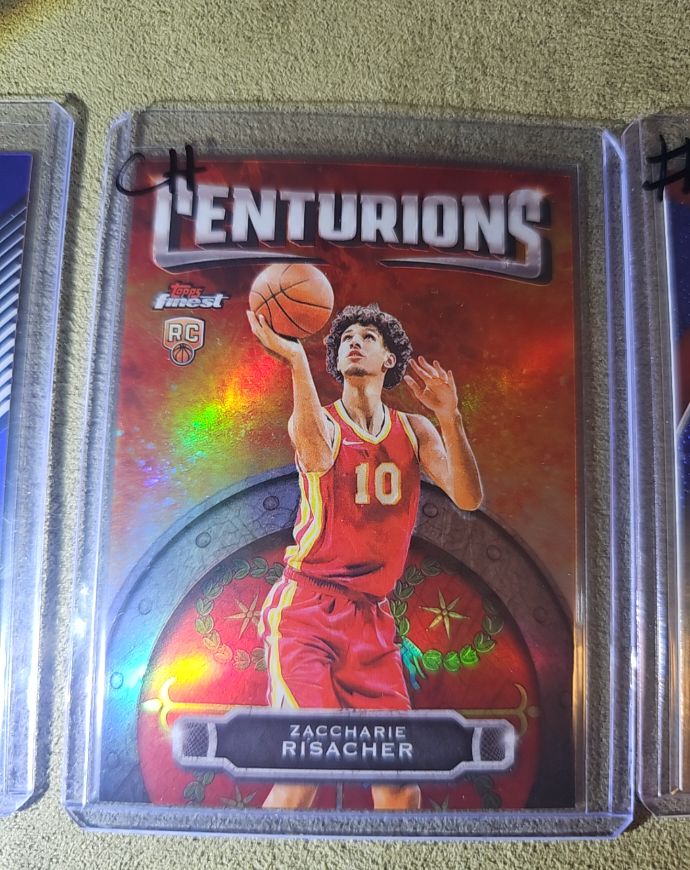 2024-25 Topps Finest #C-18 Zaccharie Risacher Centurions Rookie — front