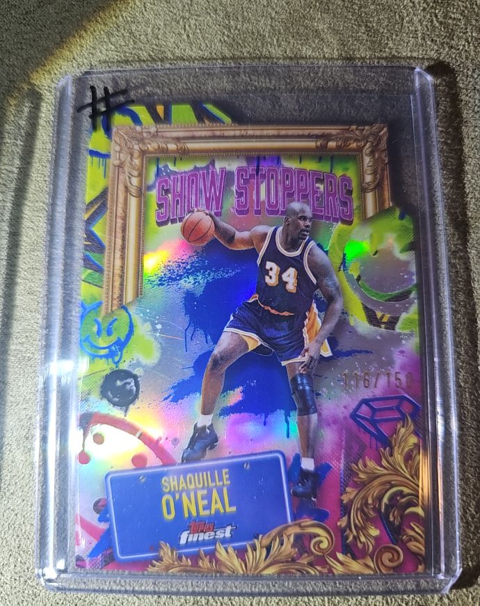 2024-25 Topps Finest #S-8 Shaquille O'Neal Showstoppers — front