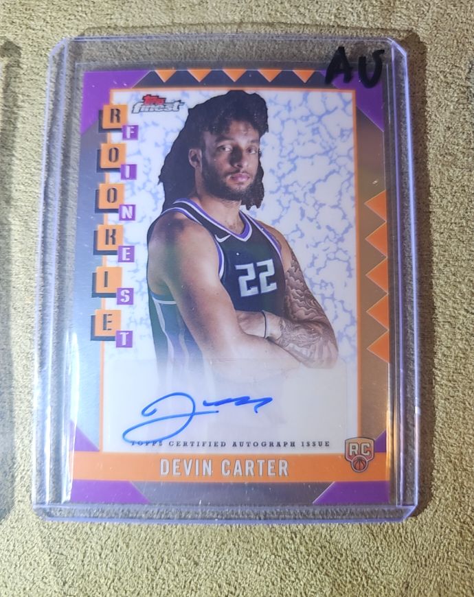 2024-25 Topps Finest #RFA-DC Devin Carter — front