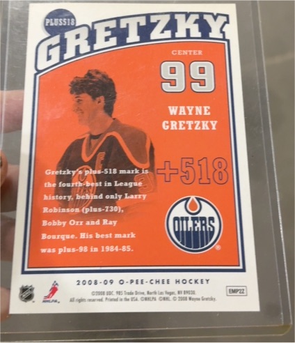 2008-09 O-Pee-Chee #PLUS518 Wayne Gretzky — front