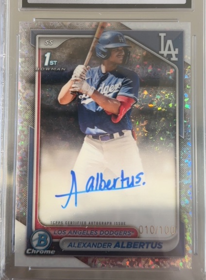 2024 Bowman Chrome #CPA-AAL Alexander Albertus — front