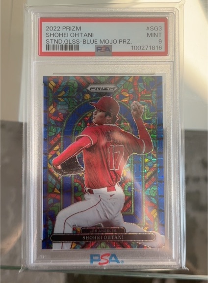 2022 Panini Prizm Stained Glass #SG3 Shohei Ohtani — front