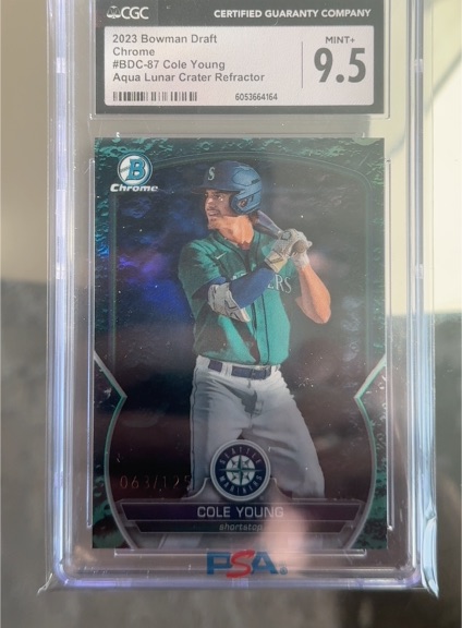 2023 Bowman Draft Chrome #BDC-87 Cole Young — front