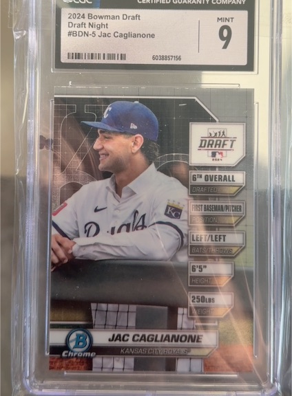 2024 Bowman Draft #BDN-5 Jac Caglianone — front
