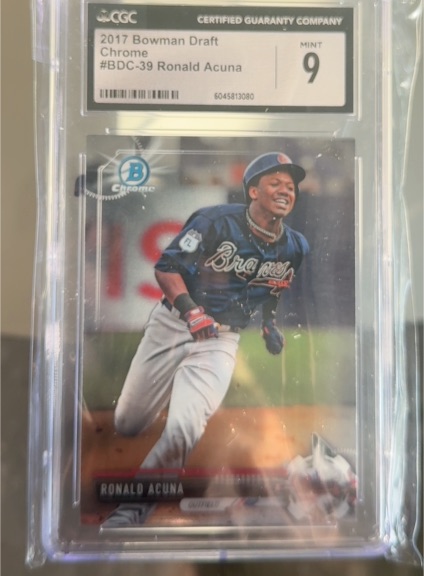 2017 Bowman Draft Chrome #BDC-39 Ronald Acuna Jr. — front