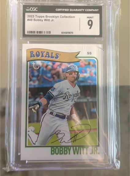 2023 Topps Brooklyn Collection #49 Bobby Witt Jr. — front