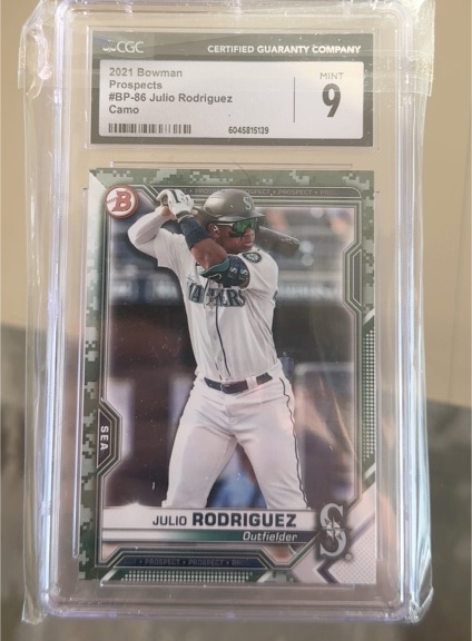 2021 Bowman Prospects #BP-86 Julio Rodriguez Camo — front