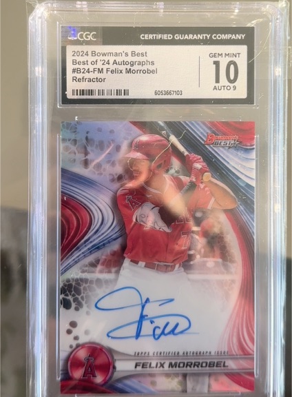 2024 Bowman's Best #B24-FM Felix Morrobel Refractor — front