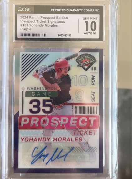 2024 Panini Prospect Edition #161 Yohandy Morales — front