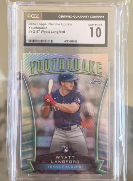 2024 Topps Chrome Update #YQ-57 Wyatt Langford — front