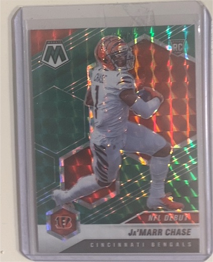 2021 Panini Mosaic #247 Ja'Marr Chase NFL Debut Rookie — front
