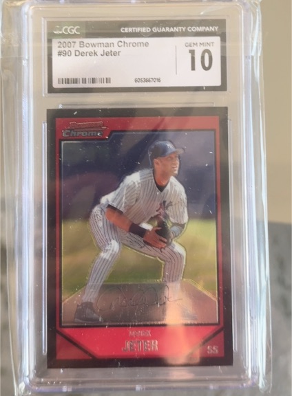 2007 Bowman Chrome #90 Derek Jeter — front