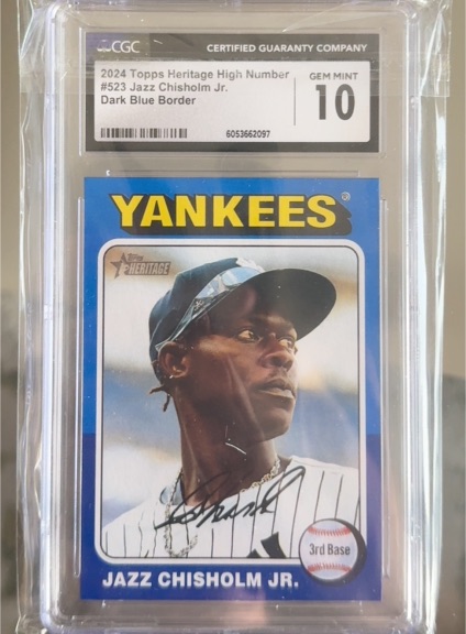 2024 Topps Heritage High Number #523 Jazz Chisholm Jr. — front