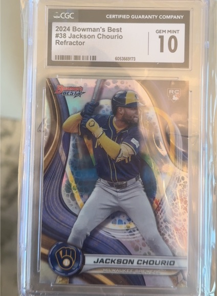 2024 Bowman's Best #38 Jackson Chourio Refractor — front