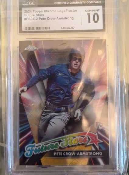 2024 Topps Chrome Logofractor Future Stars #FSLE-2 Pete Crow-Armstrong — front