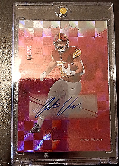 2024 Panini Prestige Carlos Etienne Xtra Points Red Premium Signatures #25/25 — front
