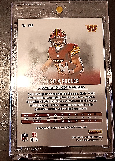 2024 Panini Prestige #293 Austin Ekeler — back