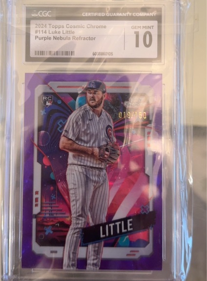 2024 Topps Cosmic Chrome #114 Luke Little — front