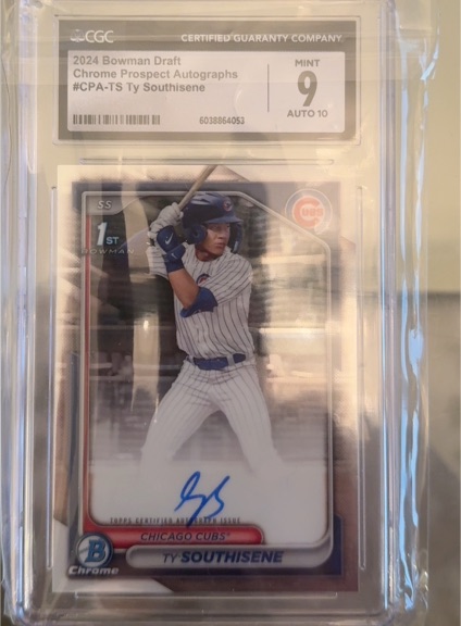 2024 Bowman Draft Chrome Prospect Autographs #CPA-TS Ty Southisene — front