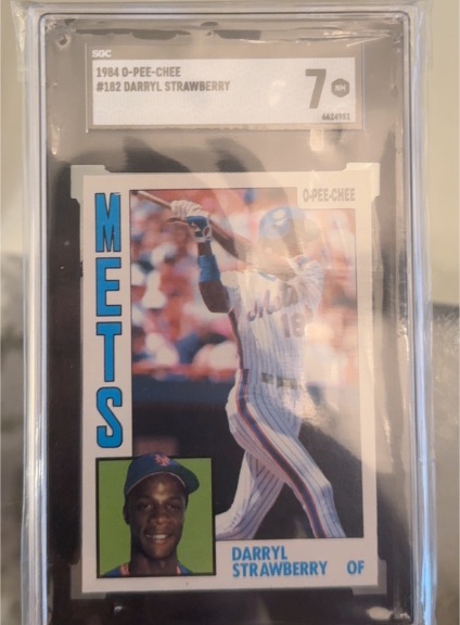1984 O-Pee-Chee #182 Darryl Strawberry — front