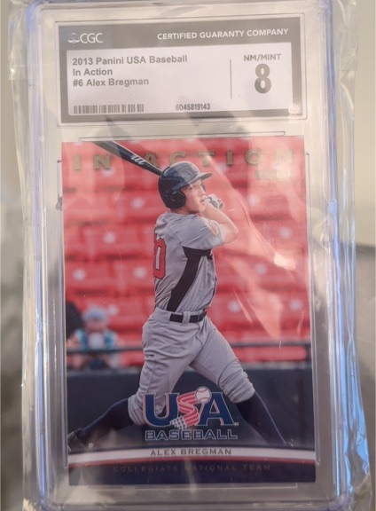 2013 Panini USA Baseball In Action #6 Alex Bregman — front