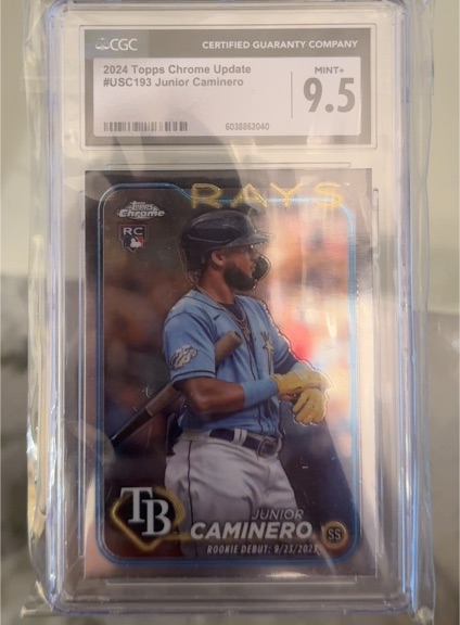 2024 Topps Chrome Update #USC193 Junior Caminero — front