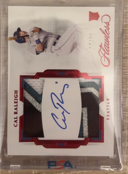 2021 Panini Flawless #14 Cal Raleigh — front