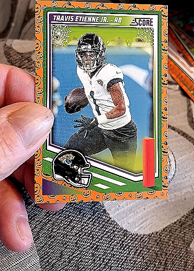 2025 Panini Score-A-Treat #222 Travis Etienne Jr. — front