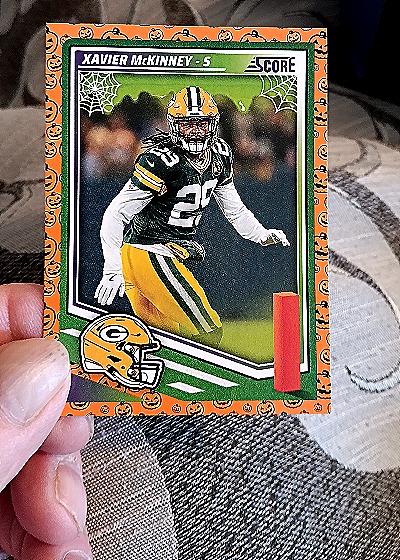 2025 Panini Score-A-Treat #227 Xavier McKinney — front