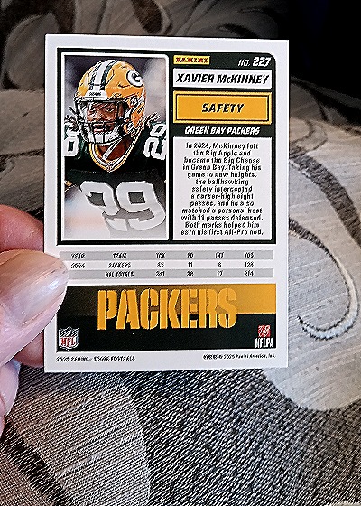2025 Panini Score-A-Treat #227 Xavier McKinney — back