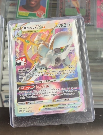 2022 Pokémon TCG Brilliant Stars #123 Arceus VSTAR — front