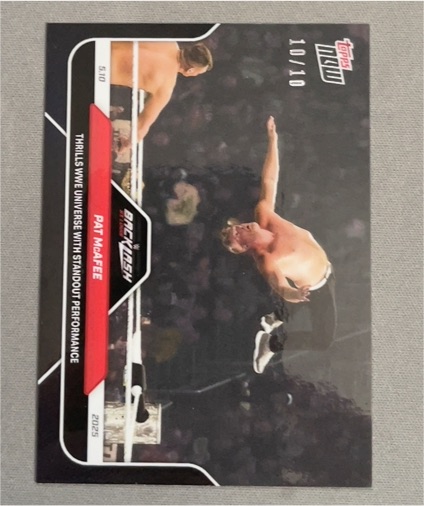 2025 Topps Now WWE #51 Pat McAfee Backlash — front