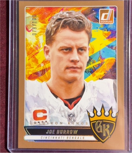 2025 Donruss Gridiron Kings #GK-JBW Joe Burrow — front
