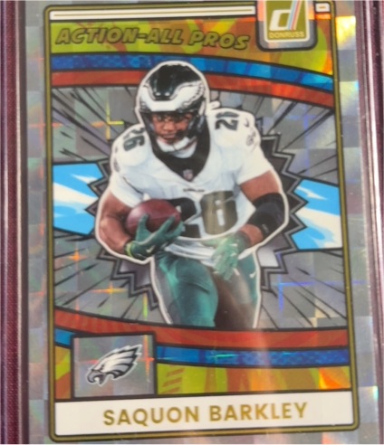 2025 Donruss Action-All Pros #AAP-SBA Saquon Barkley — front