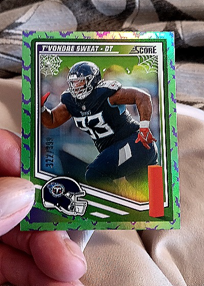 2025 Panini Score-A-Treat #91 T'Vondre Sweat — front