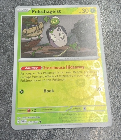 2024 Pokémon S&V Twilight Masquerade #20 Poltchageist — front