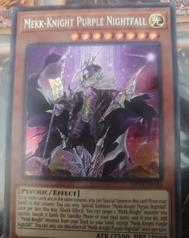 2020 Yu-Gi-Oh! MP18-EN153 Mekk-Knight Purple Nightfall — front