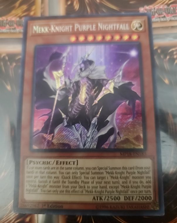 YuGiOh Mekk-Knight Purple Nightfall MP18-EN183 — front