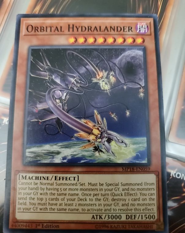 2018 Yu-Gi-Oh! MP18-EN059 Orbital Hydralander — front