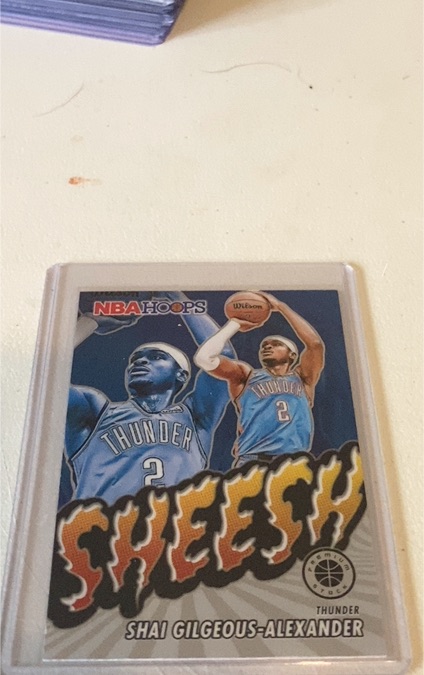 2023-24 Panini NBA Hoops Sheesh Shai Gilgeous-Alexander — front