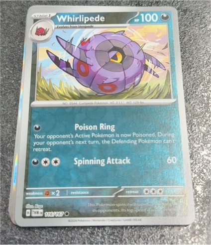2024 Pokemon TCG Twilight Masquerade #116 Whirlipede — front