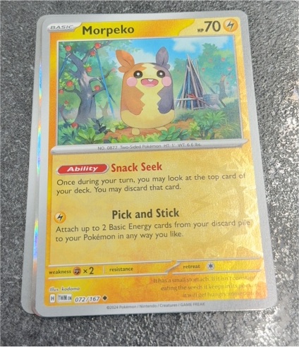 2024 Pokemon SV06 Twilight Masquerade #072 Morpeko — front